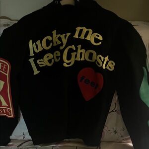 Kanye West Kid Cudi Black 'Lucky Me I See Ghosts' Graphic Hoodie